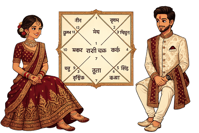 Vedic Kundali Chakra — Kundali Matching for Marriage
